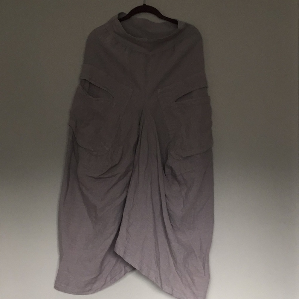 European Culture Pocket Linen Skirt SZ S NWT
